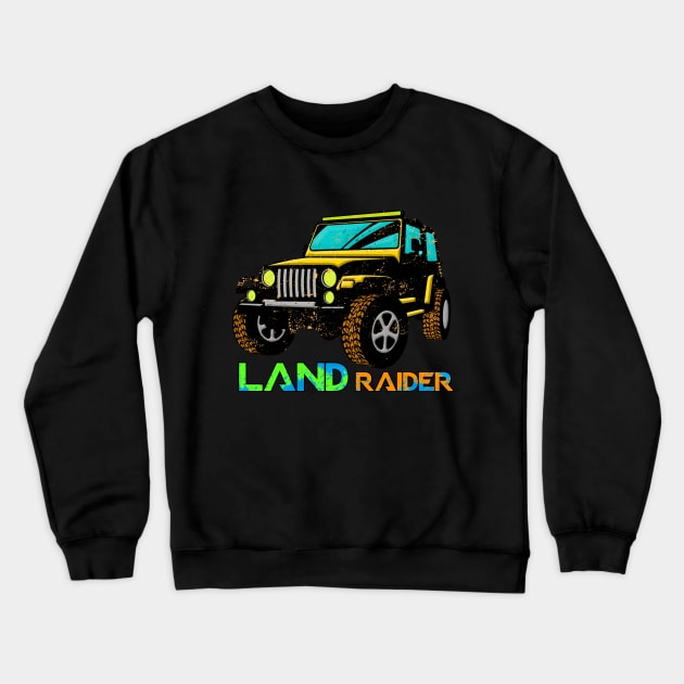 LAND RAIDER Crewneck Sweatshirt by theanomalius_merch